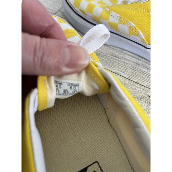 VANS Old Skool Yellow Checkerboard Skateboard Sneakers US Men 4.5 Women 6.0 - Picture 4 of 12